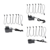 Max Maxb 1 to 6 Way Guitar Effect Pedals Power Supply Cable + Adapter (EU Plug)