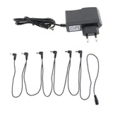 Max Maxb 1 to 6 Way Guitar Effect Pedals Power Supply Cable + Adapter (EU Plug)