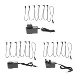 Max Maxb 1 to 6 Way Guitar Effect Pedals Power Supply Cable + Adapter (EU Plug)