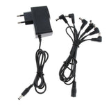 Max Maxb 1 to 6 Way Guitar Effect Pedals Power Supply Cable + Adapter (EU Plug)