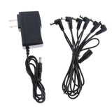 Maxbell 1 to 6 Way Guitar Effect Pedals Power Supply Cable Right Angle Round Jacks