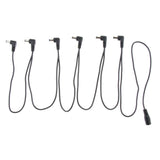 Maxbell 1 to 6 Way Guitar Effect Pedals Power Supply Cable Right Angle Round Jacks