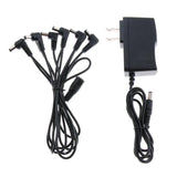 Maxbell 1 to 6 Way Guitar Effect Pedals Power Supply Cable Right Angle Round Jacks