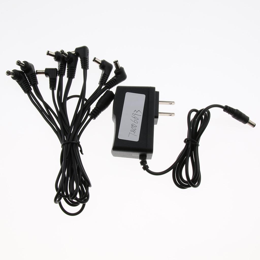 Maxbell Guitar Effector Power Supply Adapter Charger Cable US Plug
