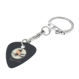 Max Maxb Guitar Bass Plectrum Luminous Keychain Key Fob Picks Girl