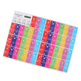 Max Maxb Removable Piano Stickers 37 Keys Keyboard for Kids Learning Colorful