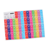 Max Maxb Removable Piano Stickers 37 Keys Keyboard for Kids Learning Colorful
