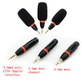 Max Maxb Durable Mini Condenser Microphone Mic 3.5mm 4 Pole CITA Interface
