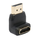 Max Practical Right Angle 90 Degree HDMI Male Port to HDMI Female Port Adapter Cable Connector