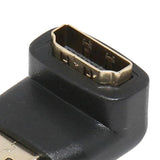 Max Practical Right Angle 90 Degree HDMI Male Port to HDMI Female Port Adapter Cable Connector