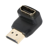Max Practical Right Angle 90 Degree HDMI Male Port to HDMI Female Port Adapter Cable Connector