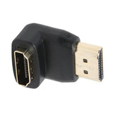 Max Practical Right Angle 90 Degree HDMI Male Port to HDMI Female Port Adapter Cable Connector