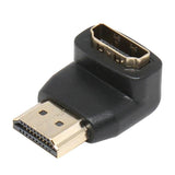 Max Practical Right Angle 90 Degree HDMI Male Port to HDMI Female Port Adapter Cable Connector