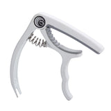 Max Maxb 1 Piece Guitar Capo Tuner Trigger Quick Change Key Clamp White