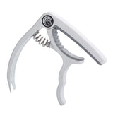 Max Maxb 1 Piece Guitar Capo Tuner Trigger Quick Change Key Clamp White