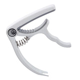 Max Maxb 1 Piece Guitar Capo Tuner Trigger Quick Change Key Clamp White
