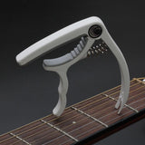 Max Maxb 1 Piece Guitar Capo Tuner Trigger Quick Change Key Clamp White