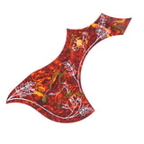 Max Maxb Left Handed Acoustic Guitar Pickguard Pick Guard Anti-scratch Plate Red