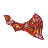 Max Maxb Left Handed Acoustic Guitar Pickguard Pick Guard Anti-scratch Plate Red