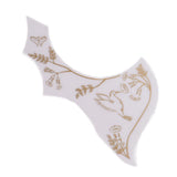 Max Maxb Left Handed Acoustic Guitar Pickguard Pick Guard Anti-scratch Plate White
