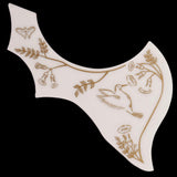 Max Maxb Left Handed Acoustic Guitar Pickguard Pick Guard Anti-scratch Plate White