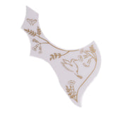 Max Maxb Left Handed Acoustic Guitar Pickguard Pick Guard Anti-scratch Plate White