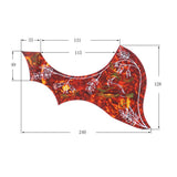 Max Maxb Left Handed Acoustic Guitar Pickguard Pick Guard Anti-scratch Plate Black