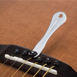 Max Maxb Guitar Bridge Pin Puller Key Chain Silver