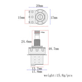 Max Maxb Guitar Potentiometer Audio Pot Electric Guitar Bass Replacement Parts B500K