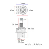 Max Maxb Guitar Potentiometer Audio Pot Electric Guitar Bass Replacement Parts A500K