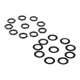 Max Maxb 10 Set Guitar Jack Nut Washer for Electric Guitar Repalcement Parts Black