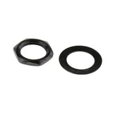 Max Maxb 10 Set Guitar Jack Nut Washer for Electric Guitar Repalcement Parts Black