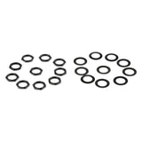 Max Maxb 10 Set Guitar Jack Nut Washer for Electric Guitar Repalcement Parts Black