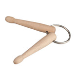 Max Maxb 1 Piece Wooden Mini Drum Sticks Keychain Drumsticks Key Fob Ring