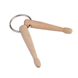 Max Maxb 1 Piece Wooden Mini Drum Sticks Keychain Drumsticks Key Fob Ring