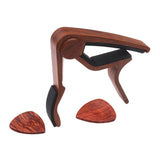 Max Maxb Guitar Capo with 2pcs Picks Wood