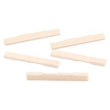 Maxbell 5pcs Ukulele Bone Bridge Saddles for Ukulele 4 String Guitar Parts