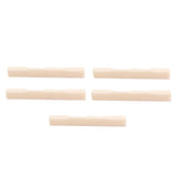 Maxbell 5pcs Ukulele Bone Bridge Saddles for Ukulele 4 String Guitar Parts