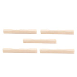 Maxbell 5pcs Ukulele Bone Bridge Saddles for Ukulele 4 String Guitar Parts