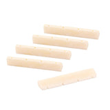 Maxbell 5 Pieces Bridge Slotted Nut for 6-String Electric Guitar Part