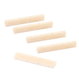 Maxbell 5 Pieces Bridge Slotted Nut for 6-String Electric Guitar Part