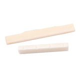 Maxbell Guitar Ukulele Buffalo Bone Bridge Saddle Nut Guitar Replacement Parts