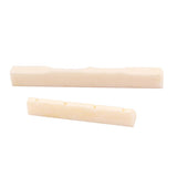 Maxbell Guitar Ukulele Buffalo Bone Bridge Saddle Nut Guitar Replacement Parts