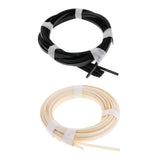 Max Maxb 10 Pieces Guitar Binding Purfling Strips for Acoustic Guitar Black