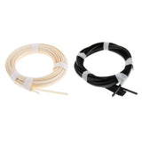 Max Maxb 10 Pieces Guitar Binding Purfling Strips for Acoustic Guitar Black