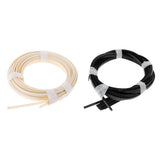 Max Maxb 10 Pieces Guitar Binding Purfling Strips for Acoustic Guitar Black