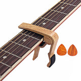 Max Maxb 1 Set Guitar Capo with 2pcs Finger Picks
