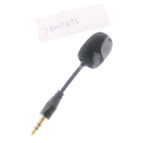 Max 3.5mm Black Stereo Mini USB Mic Microphone 3.5mm 3 Stereo Straight Head