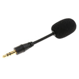 Max 3.5mm Black Stereo Mini USB Mic Microphone 3.5mm 3 Stereo Straight Head