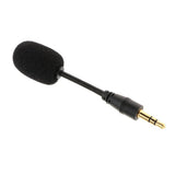 Max 3.5mm Black Stereo Mini USB Mic Microphone 3.5mm 3 Stereo Straight Head
